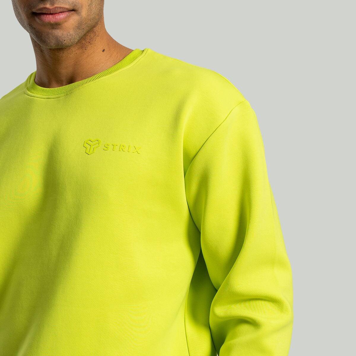 Uomo fitness felpa traspirante Chartreuse Relaxed 3/7