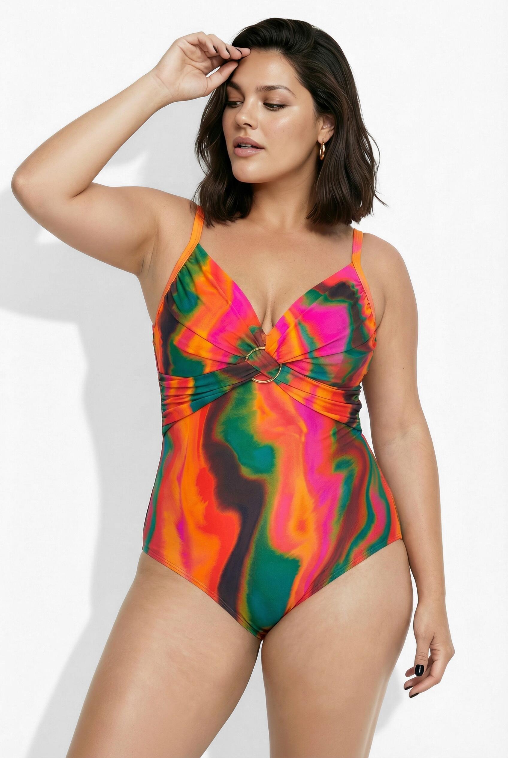 Femme Maillot de bain sans bonnets souples armatures et bretelles réglables 3/7