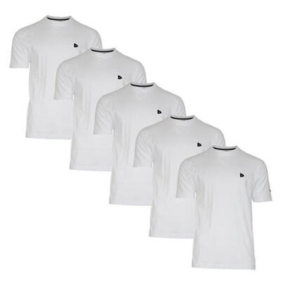 5-pack heren t-shirt vince ronde hals 60% katoen/40% polyester