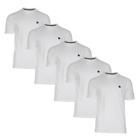 Lot de 5 t-shirts homme Vince, col rond, 100 % coton