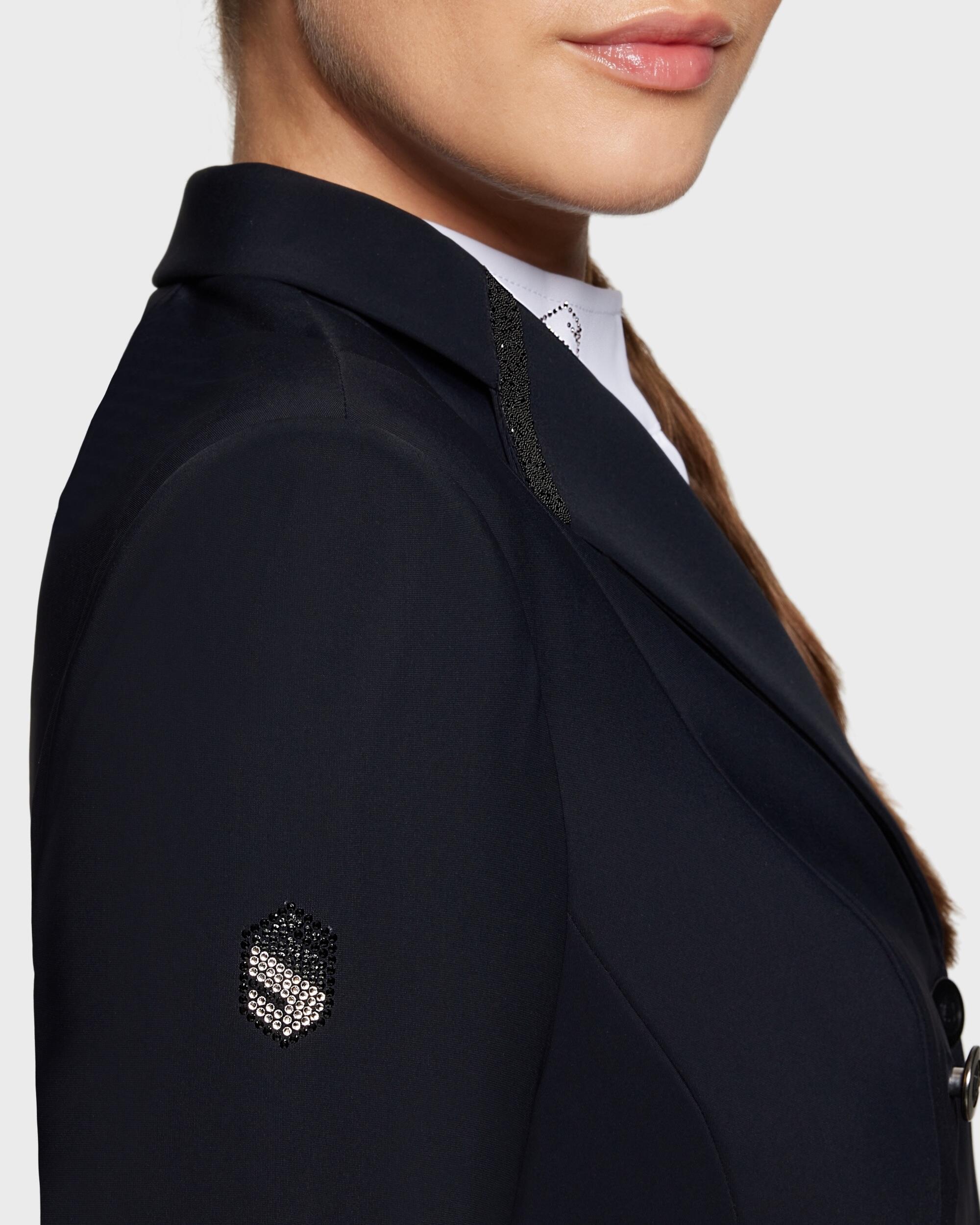 Turnierjacket Damen Victorine Crystal Fabric Permanent schwarz 3/3