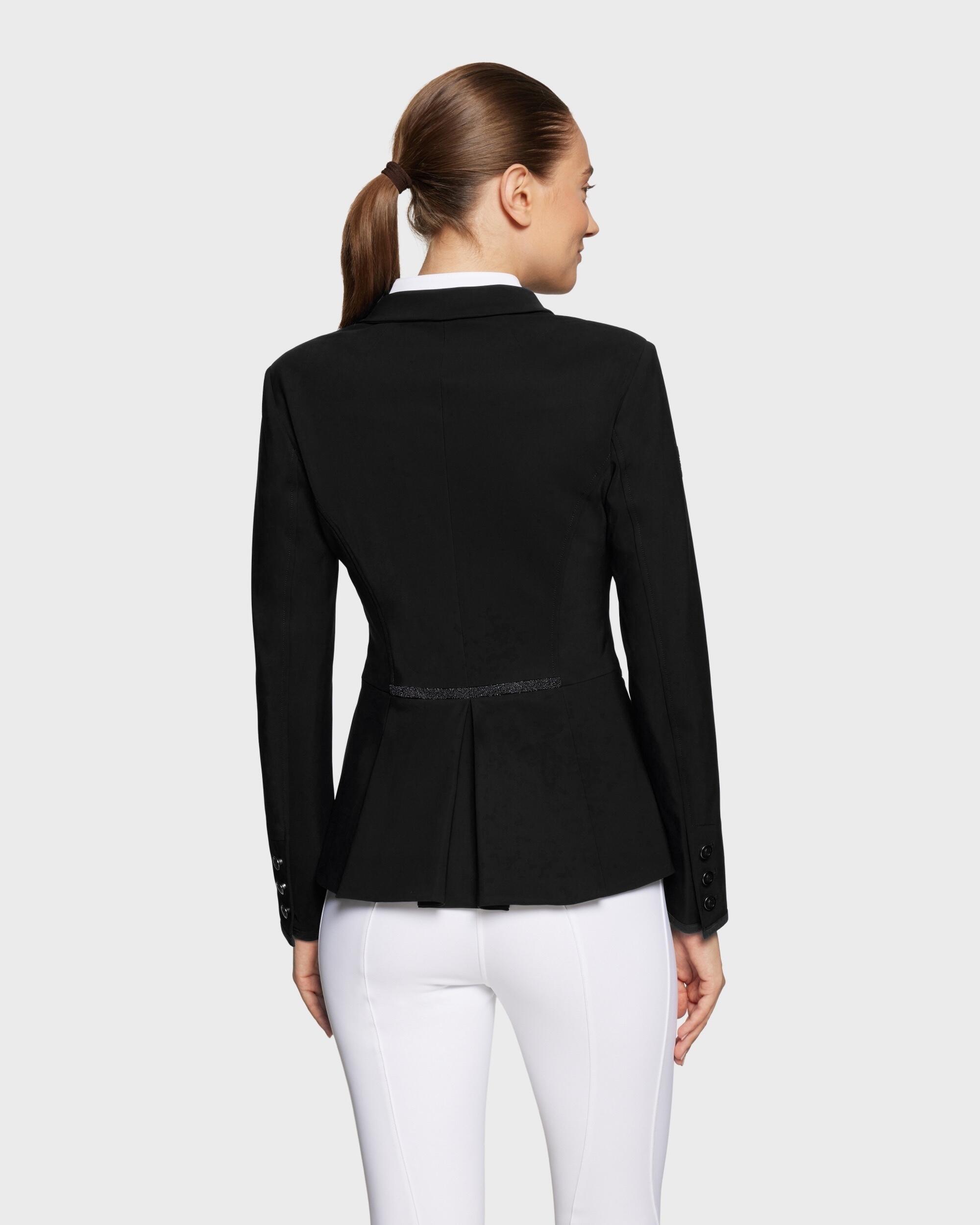 Turnierjacket Damen Victorine Crystal Fabric Permanent schwarz 2/3