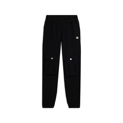 Pantaloni Junior con tasche cargo e dettagli dorati