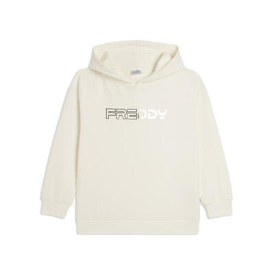 Felpa Junior oversize con cappuccio e logo FREDDY