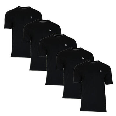 5-pack heren t-shirt vince ronde hals 60% katoen/40% polyester