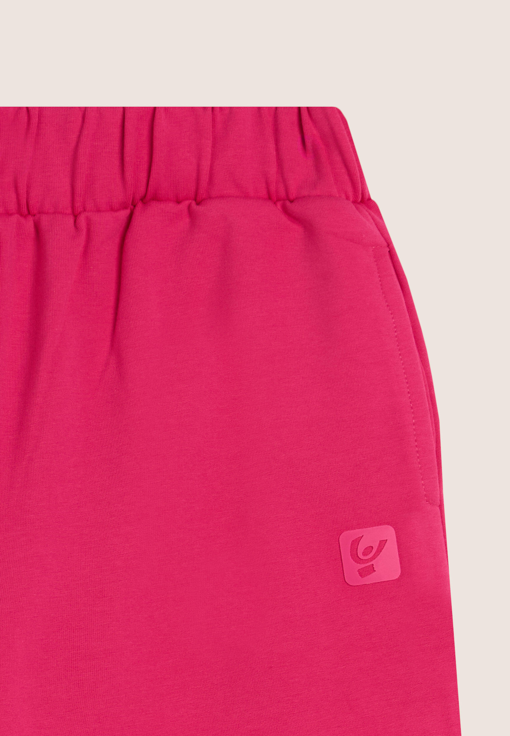 Pantaloni Junior wide leg in cotone con logo gommato 3/3