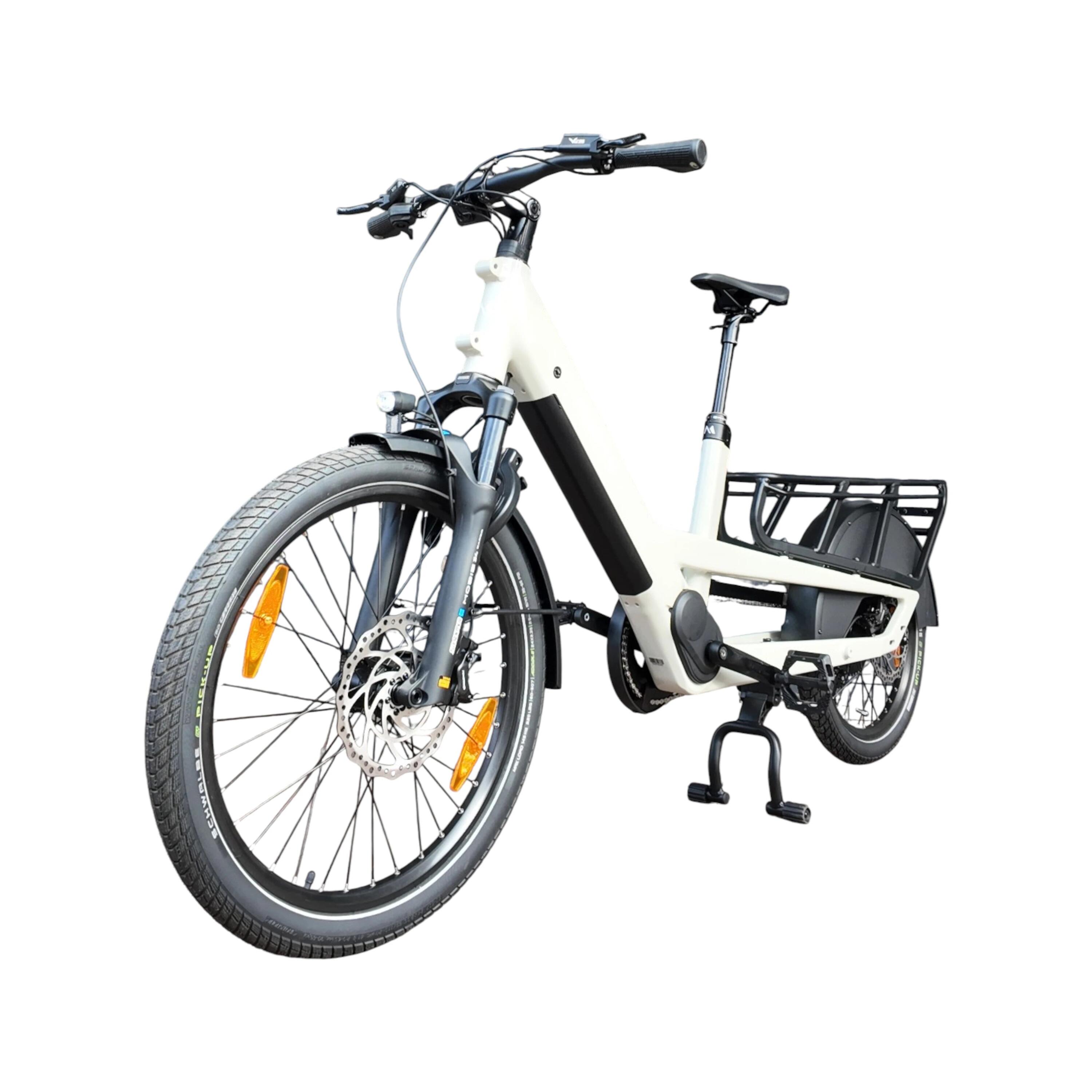 AE-trading Monty Cargo V4 Rover - Elektrische Longtail - Glanzend Wit 3/5