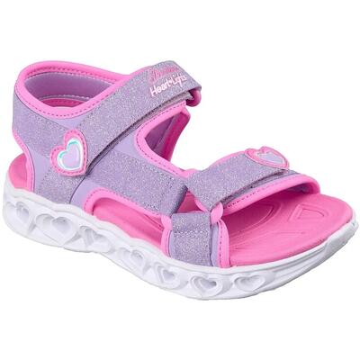 Sandalen skechers heart lights sandals-sugar, paars, kinderen