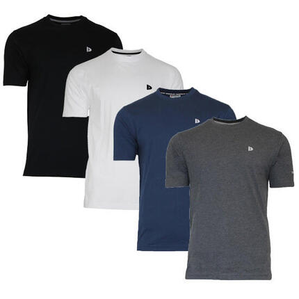 Lot de 4 t-shirts homme Vince, col rond, 100 % coton