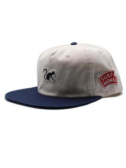 Casquette 5P unisexe - Coton bio - Taille unique (Blanc marine)