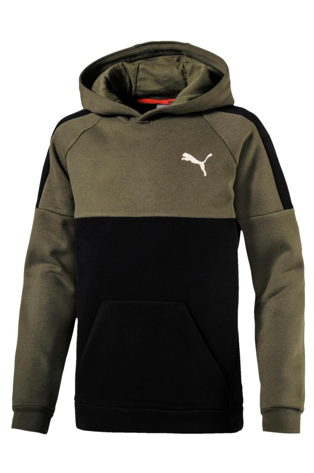 Sweat-shirt Kaporal avec capuche vert et noir 1/2