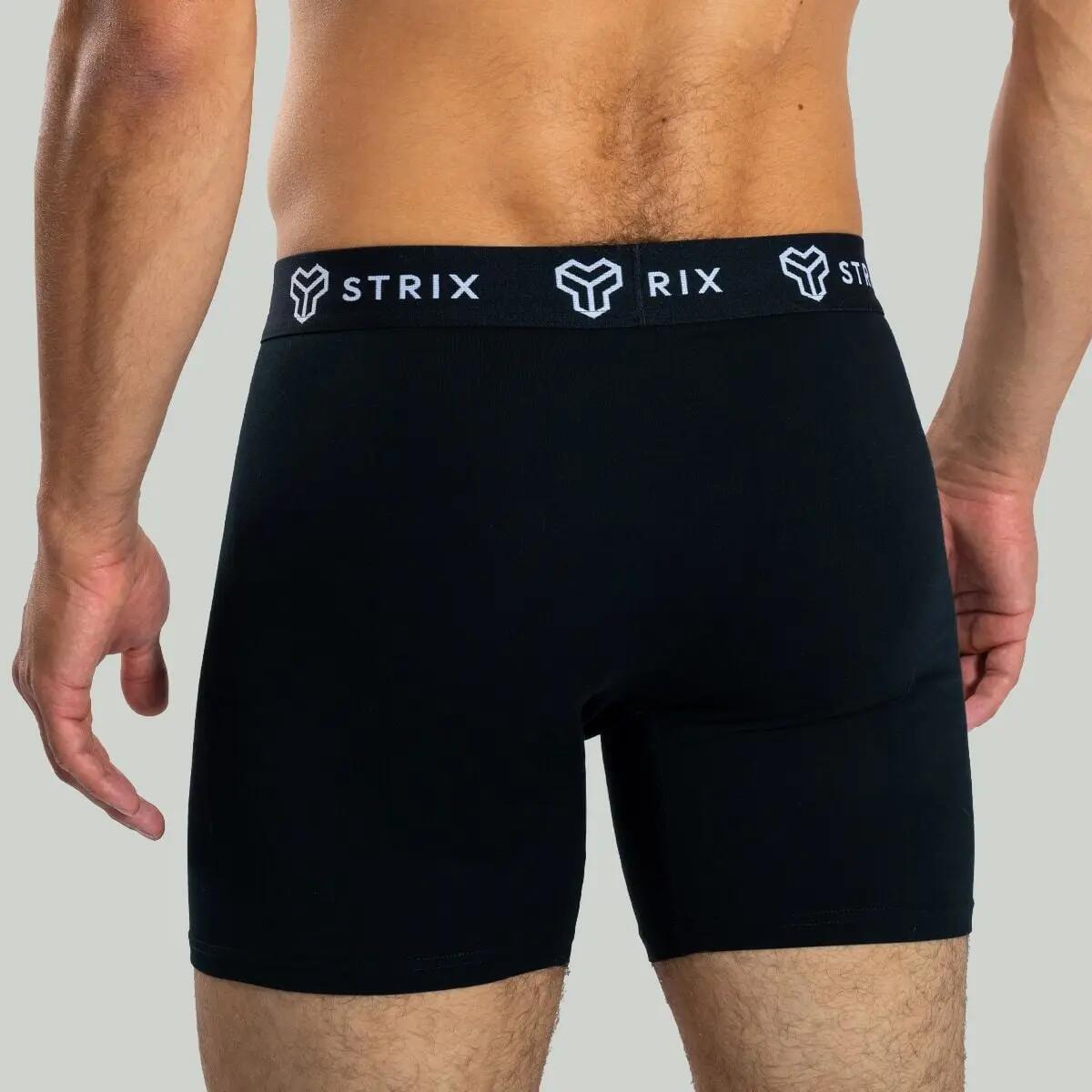 Uomo fitness boxer lunghi traspiranti neri Essential 2/7