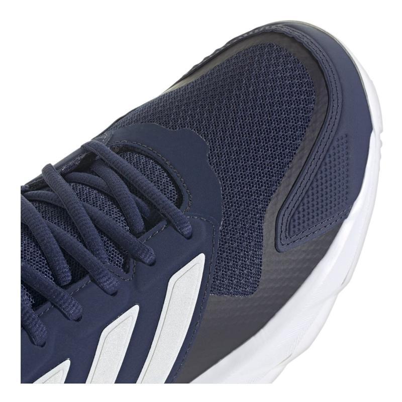 Chaussures Adidas CourtJam Control 3 Clay Bleu Foncé Blanc 3/5