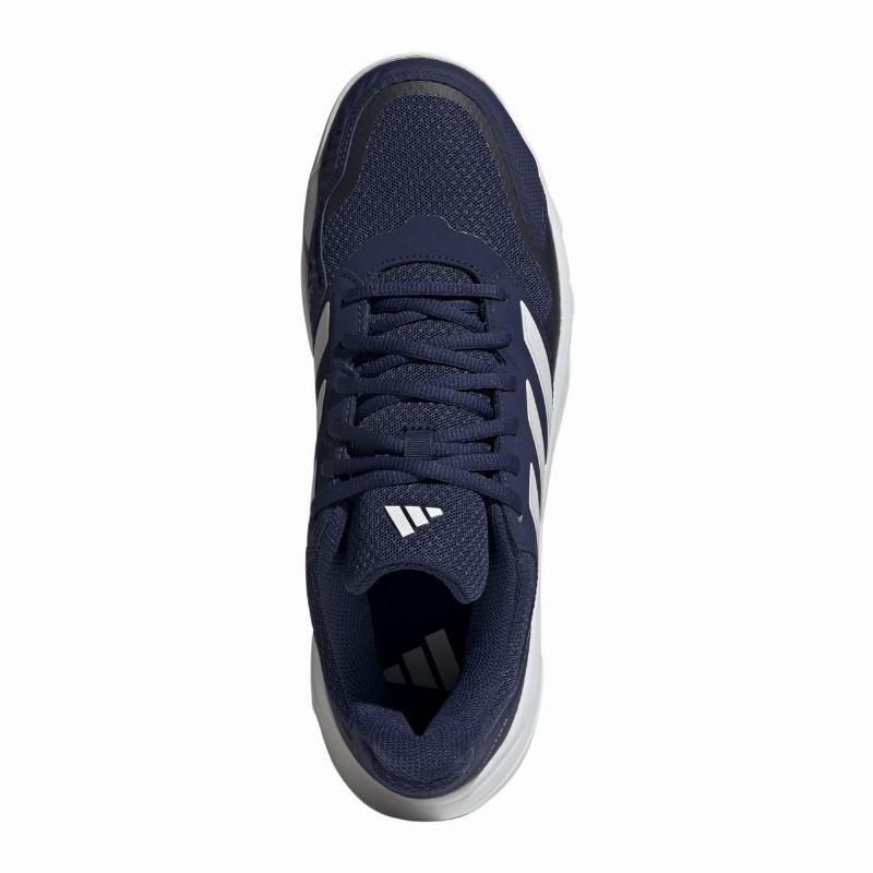 Chaussures Adidas CourtJam Control 3 Clay Bleu Foncé Blanc 2/5