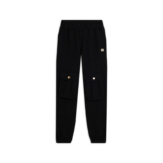 Pantaloni Junior con tasche cargo e dettagli dorati