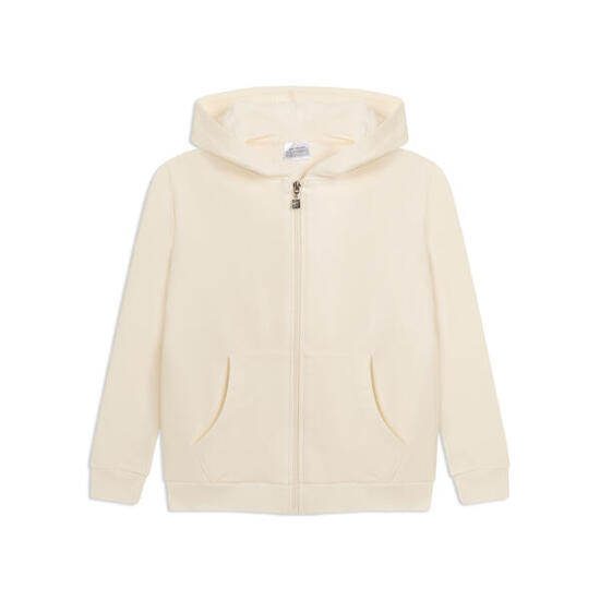 Sweat-shirt Junior à capuche avec zip intégrale et logo en caoutchouc