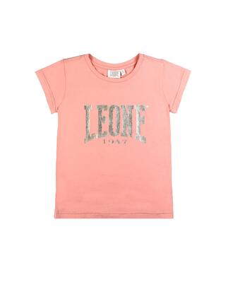 T-shirt fille en coton brillant Leone