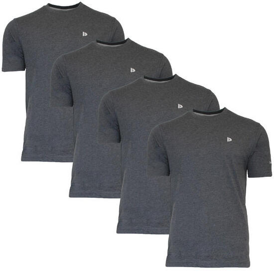 Lot de 4 t-shirts homme Vince à col rond, 60 % coton / 40 % polyester