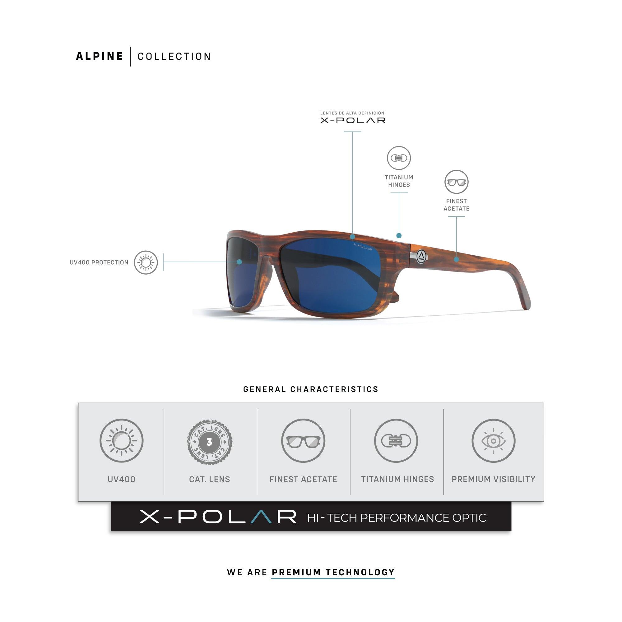 Gafas de Sol Uller® X-POLAR UV400 Cat.3 Polarizadas Deporte Blue 6/7