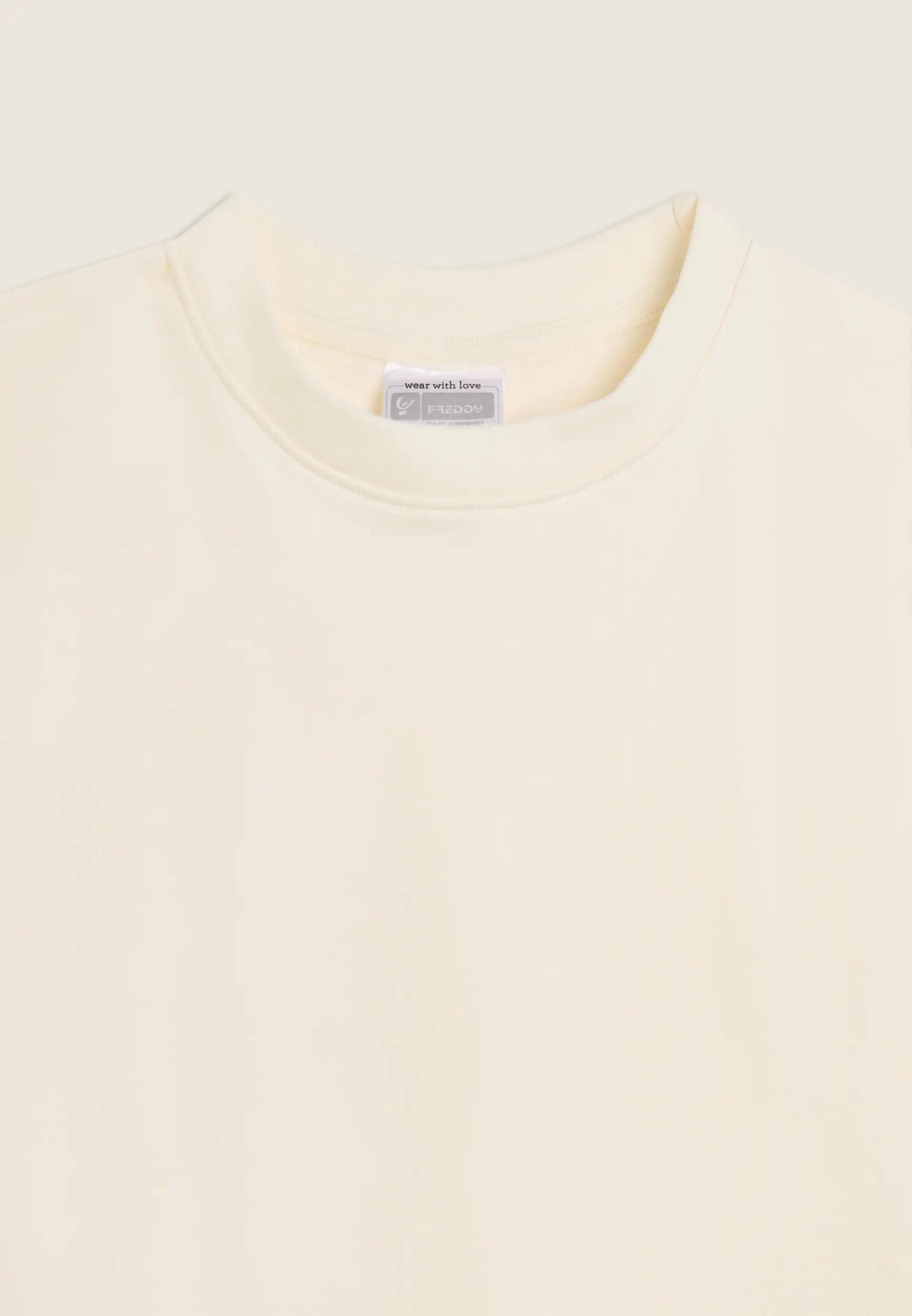 Sweat-shirt Junior confortable à col rond avec logo du « bonhomme » sur la manch 3/3