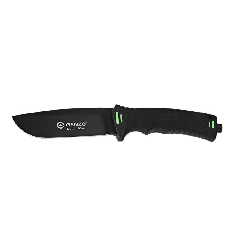 Couteau de survie G8012-DY lame fixe - Noir