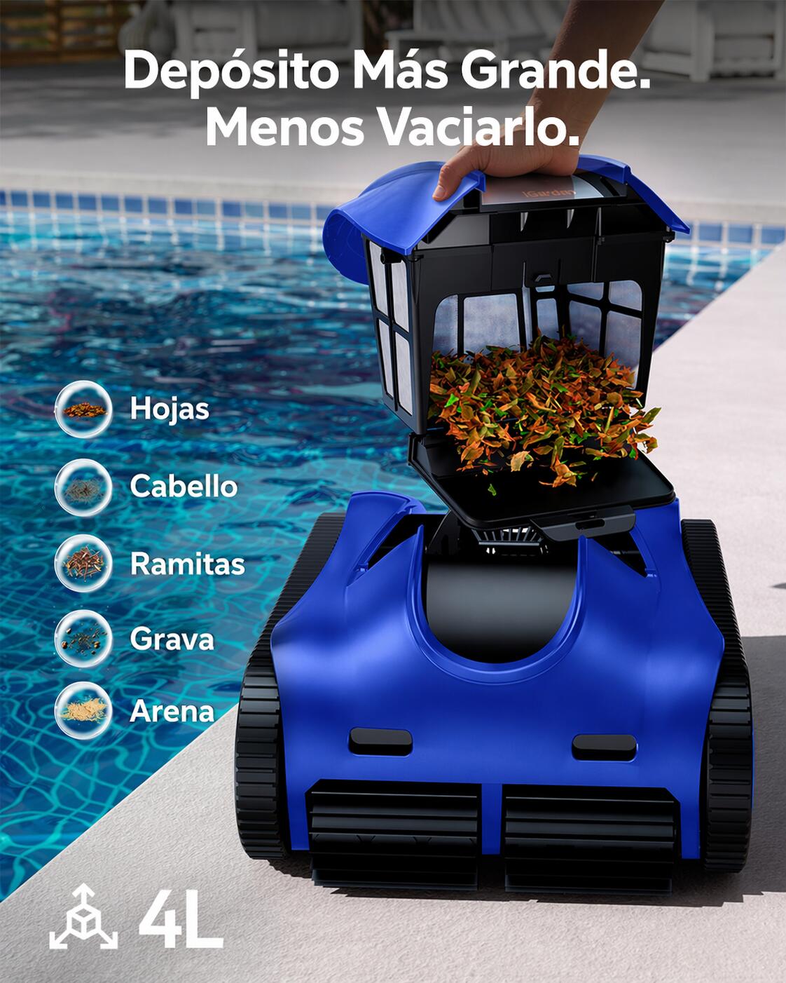robot piscine sans fil iGarden K80 5/7