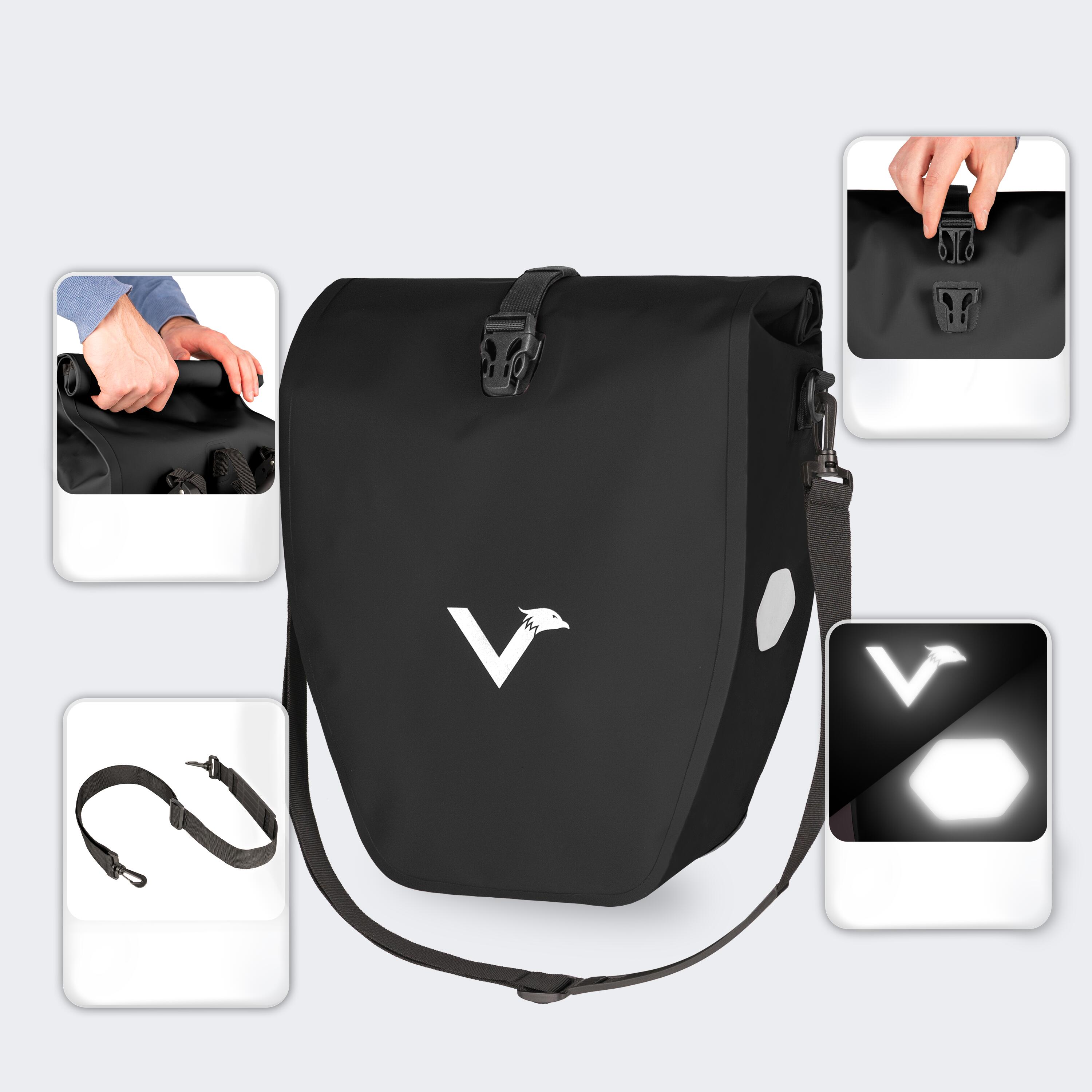 Fahrradtasche Wasserdichte Gepäckträgertasche mit Kühlungsfunktion 20L - BikeBag 4/7