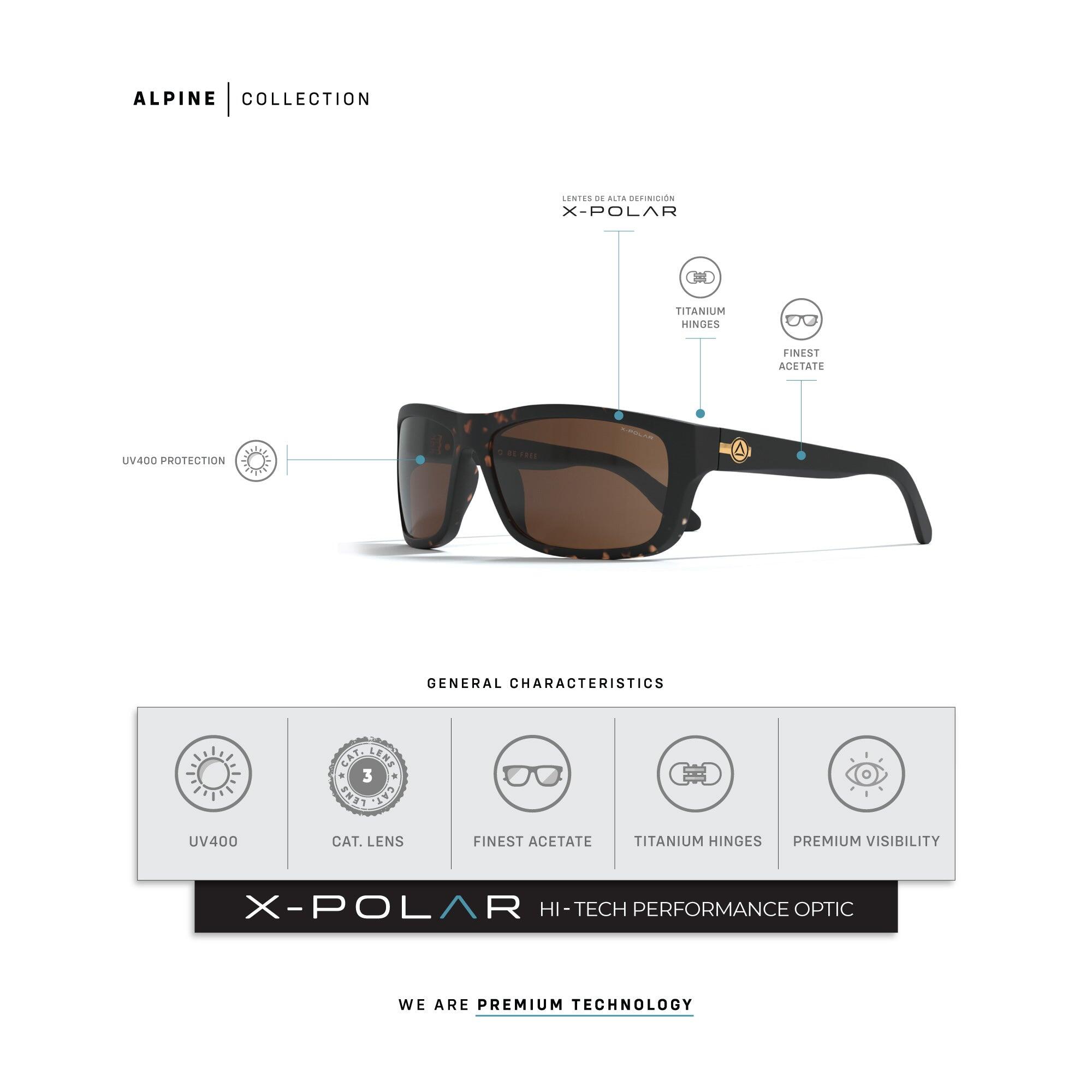 Gafas de Sol Uller® X-POLAR UV400 Cat.3 Polarizadas Deporte Brown 6/7