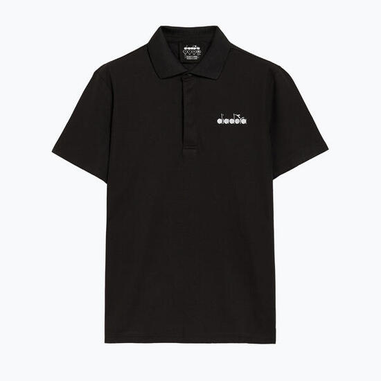 Polo da uomo Diadora Statement nero