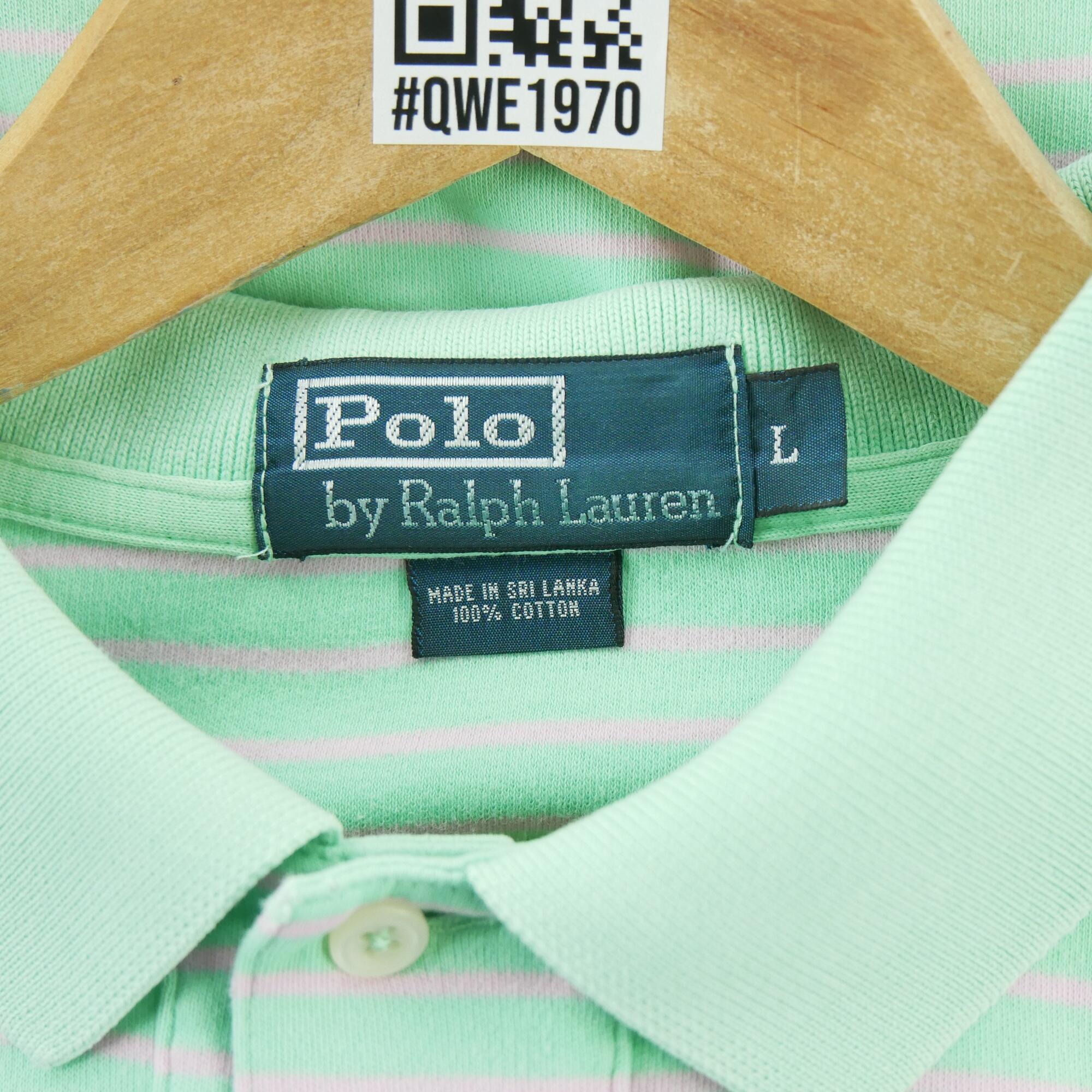 Second hand - Polo manica corta uomo verde Polo Ralph Lauren - Stato buono 7/7