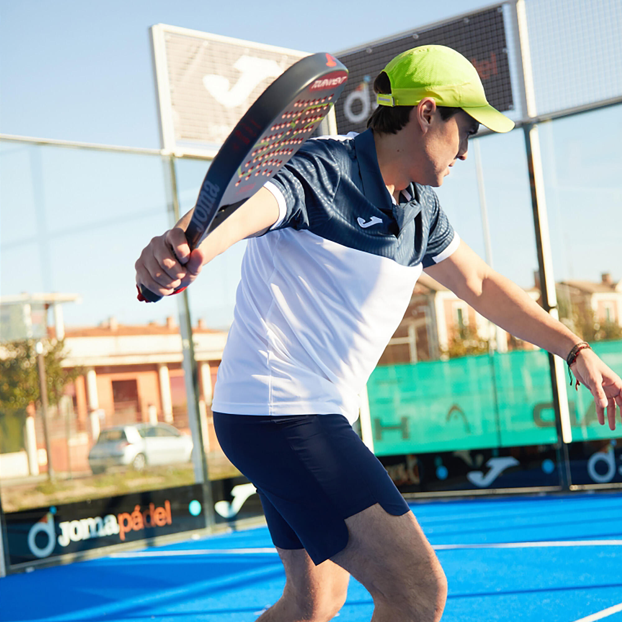 Pólo M/c Padel Homem Joma Montreal Branco 7/7