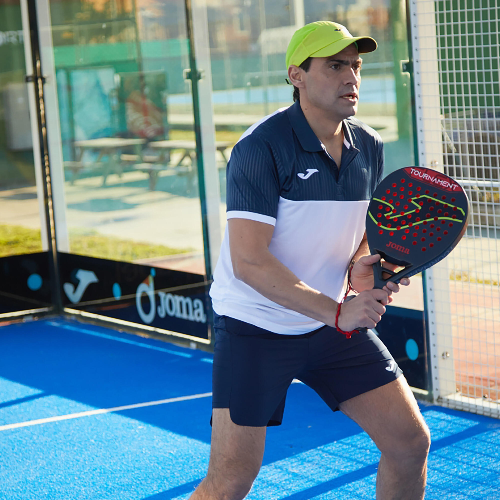 Pólo M/c Padel Homem Joma Montreal Branco 6/7