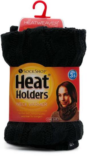 Scaldacollo invernale donna nero con fodera isolante