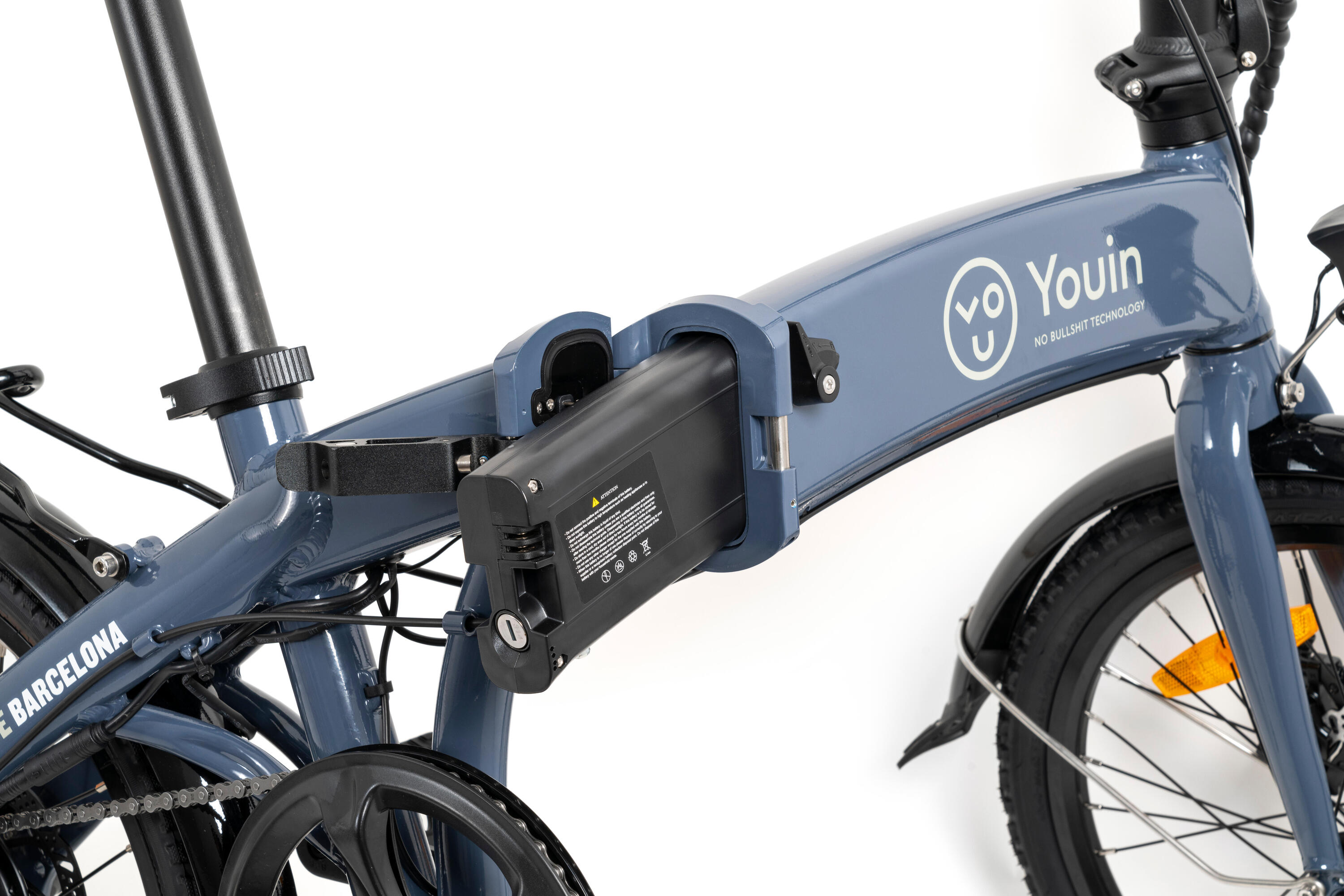 Bicicleta elétrica dobrável urbana Youin Barcelona 20" 250W 45km 3/7