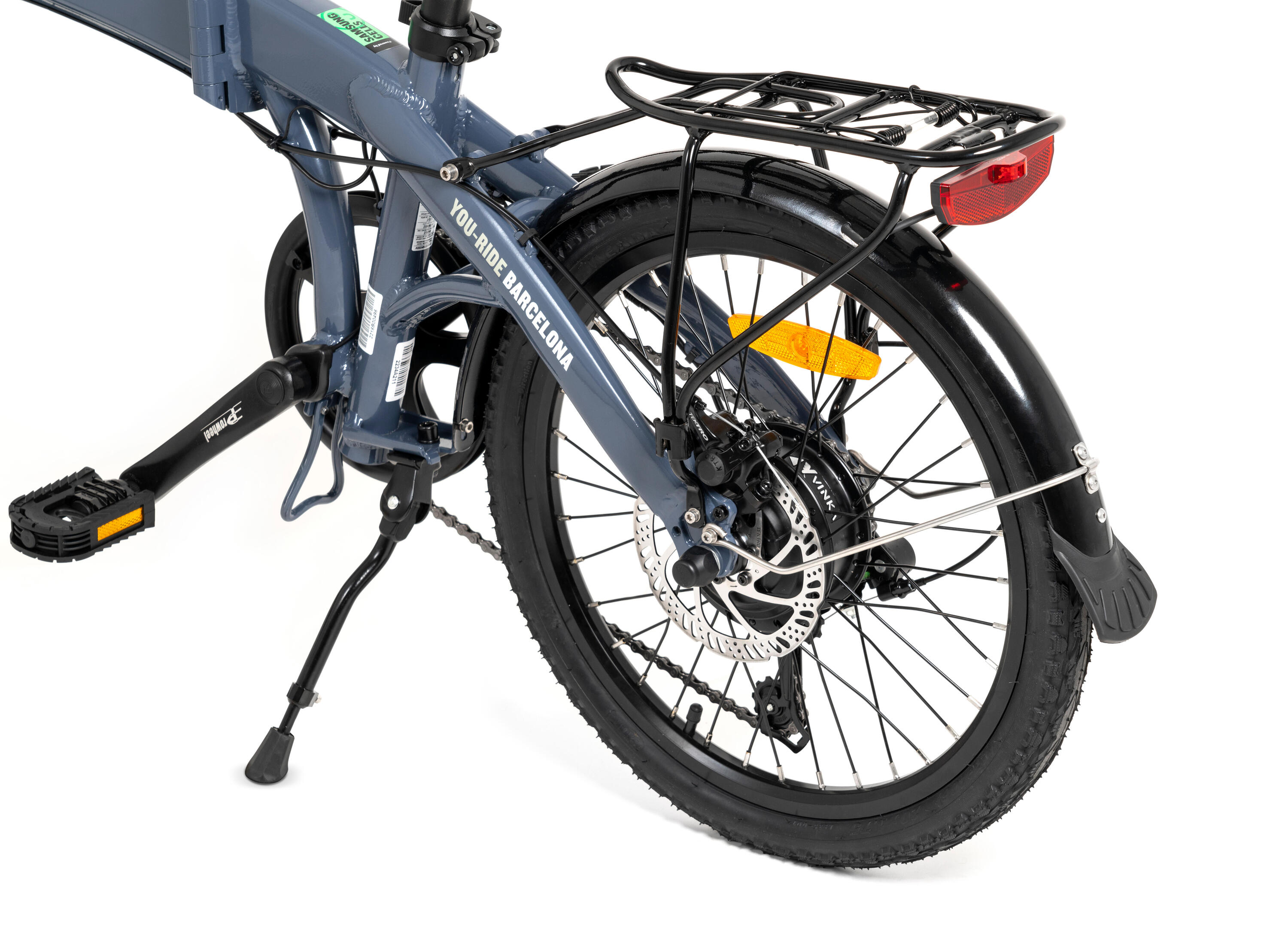 Bicicleta elétrica dobrável urbana Youin Barcelona 20" 250W 45km 4/7