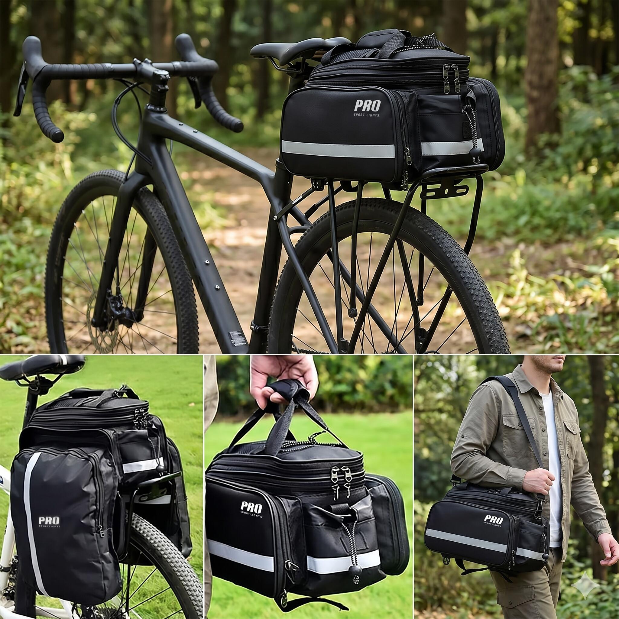 Borsa da bicicletta Bagagliere posteriore - da 8 a 20 litri 3/7