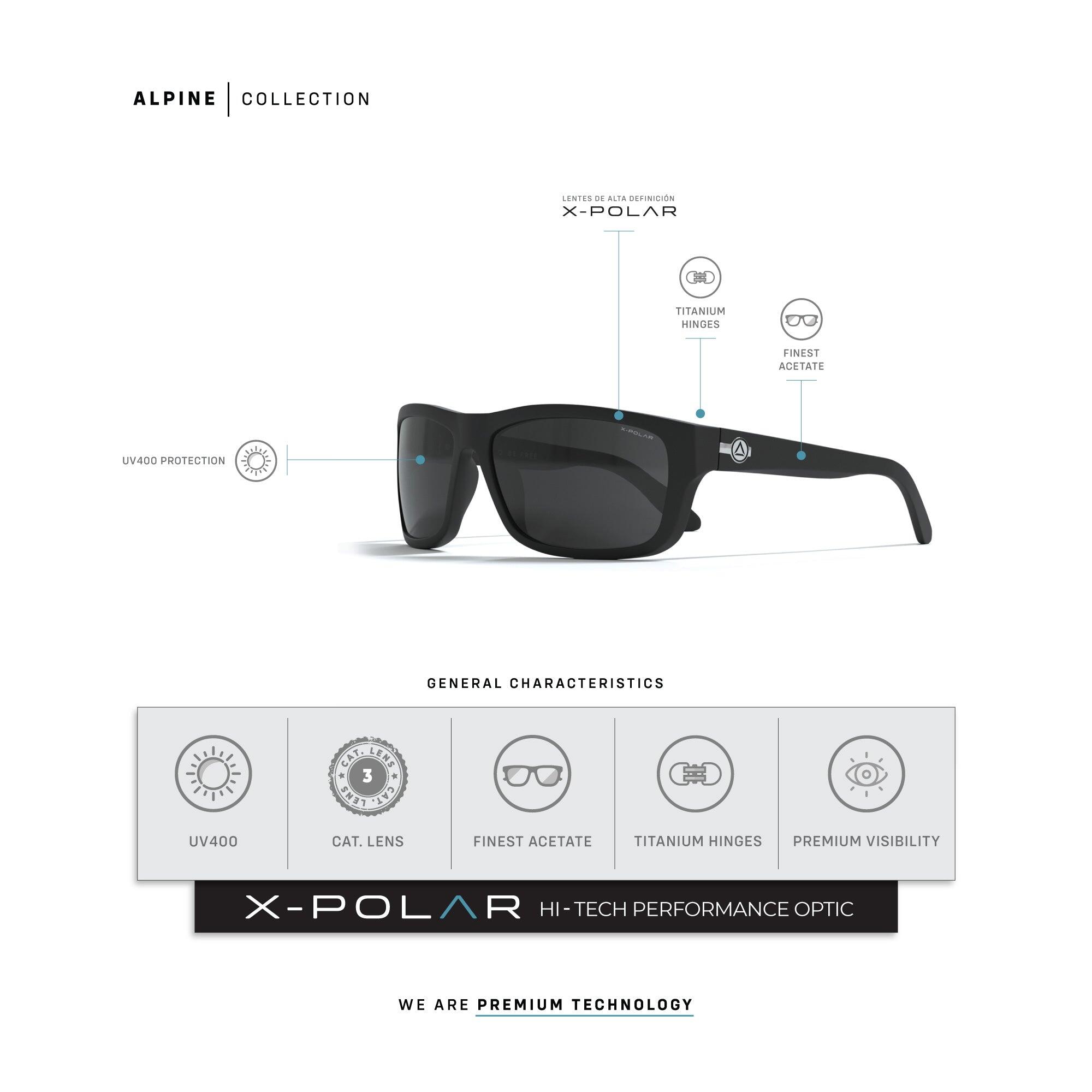 Gafas de Sol Uller® X-POLAR UV400 Cat.3 Polarizadas Deporte Black 6/7