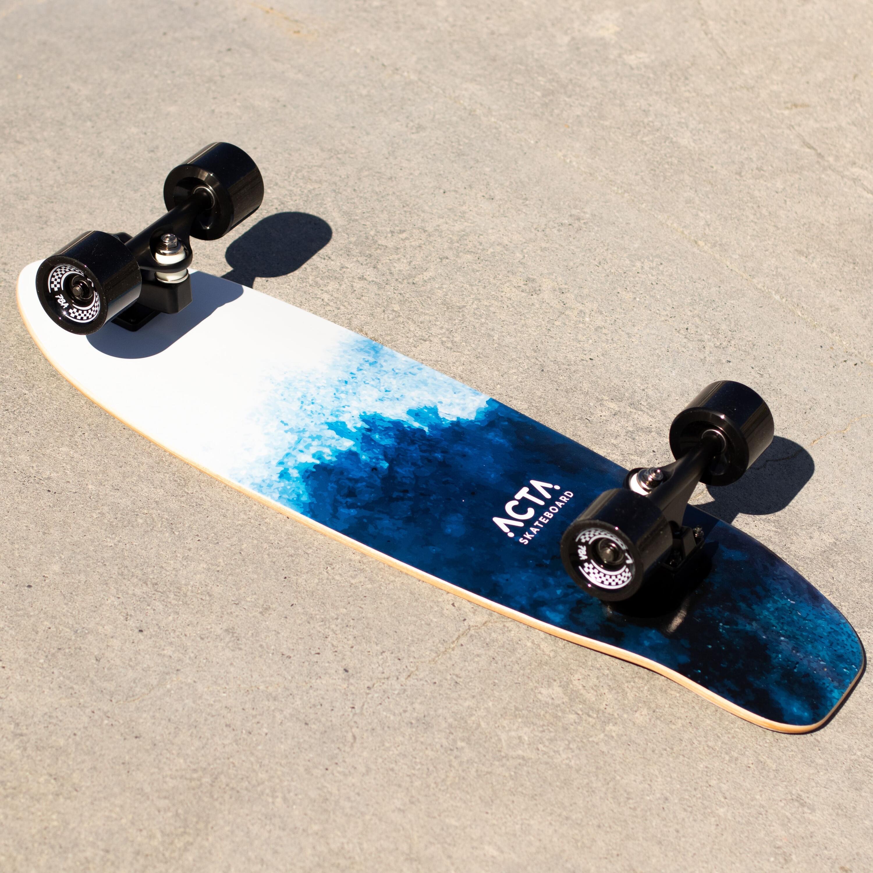 ACTA Surfskate Foam V2 31" – Ocean - 7-lagiges Ahorn-Surfskateboard - Ideal für 2/5