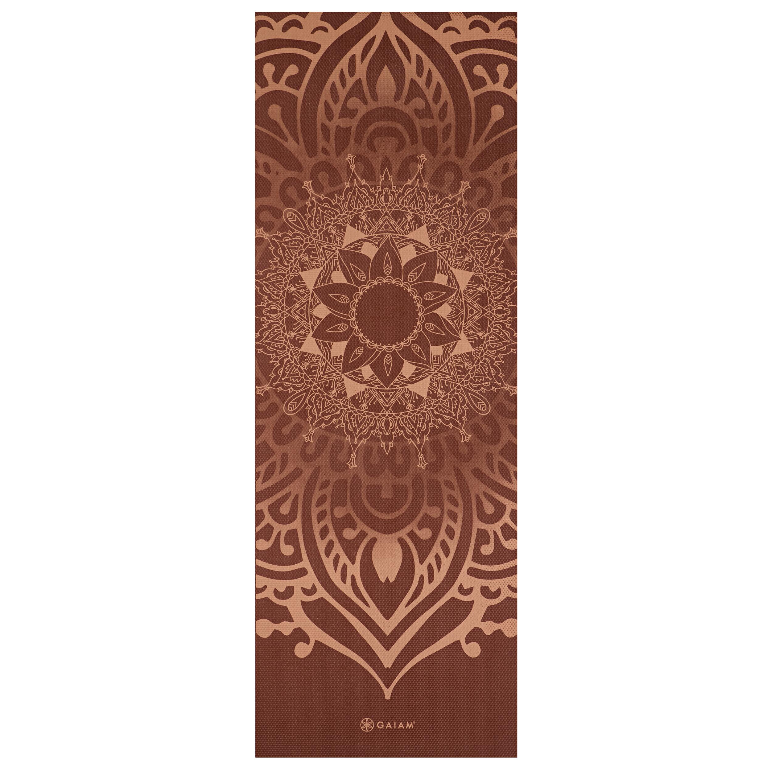 Intens roest zonnewijzer lagen yogamat 5 mm 3/4