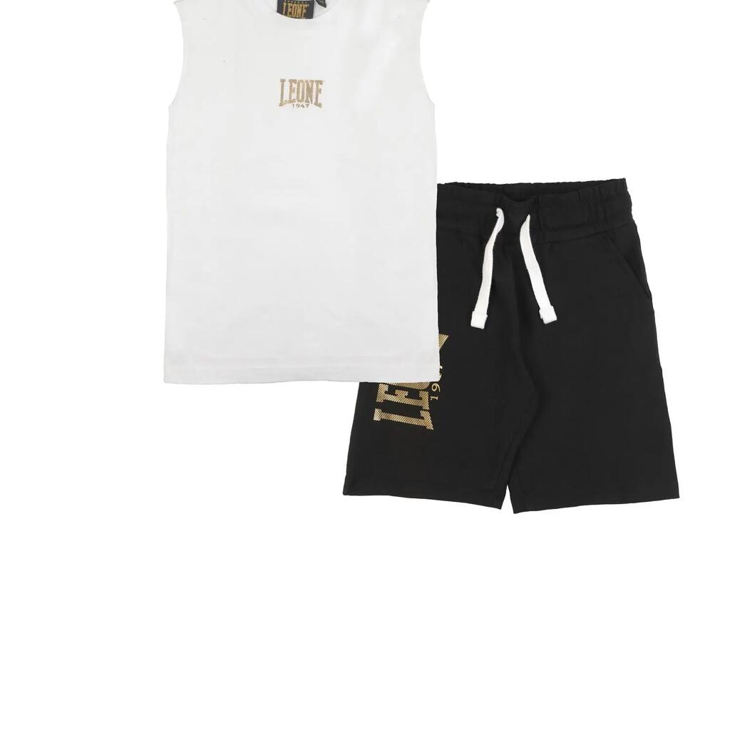 Leone Super Gold Cotton T-Shirt and Shorts Set for Boys