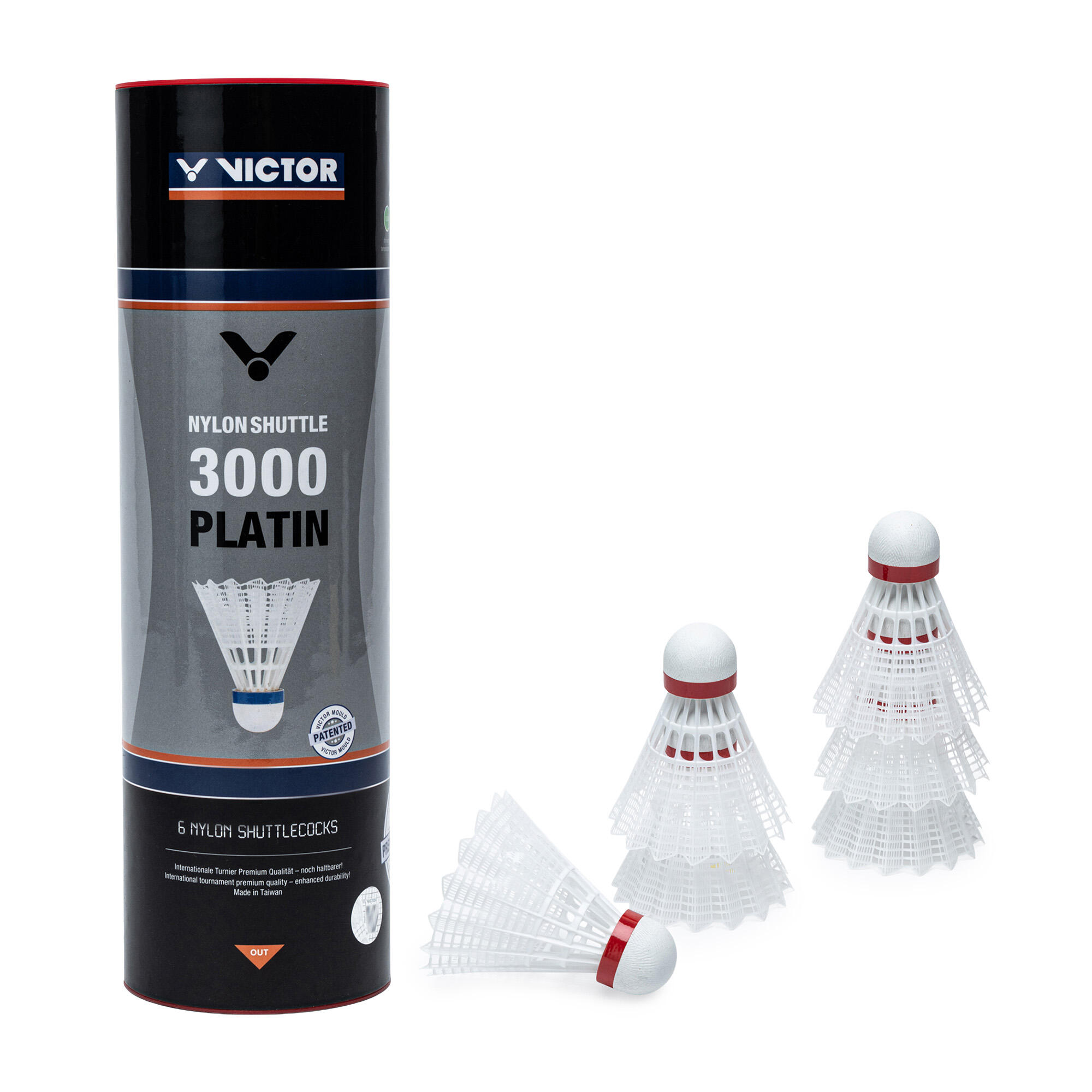 Set di 6 volani in nylon Victor Platin 3000 6/6