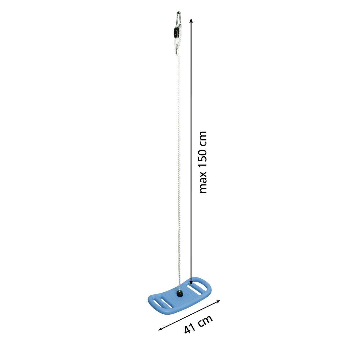 Balançoire multifonction 3-en-1 bleue pour portique 3/5