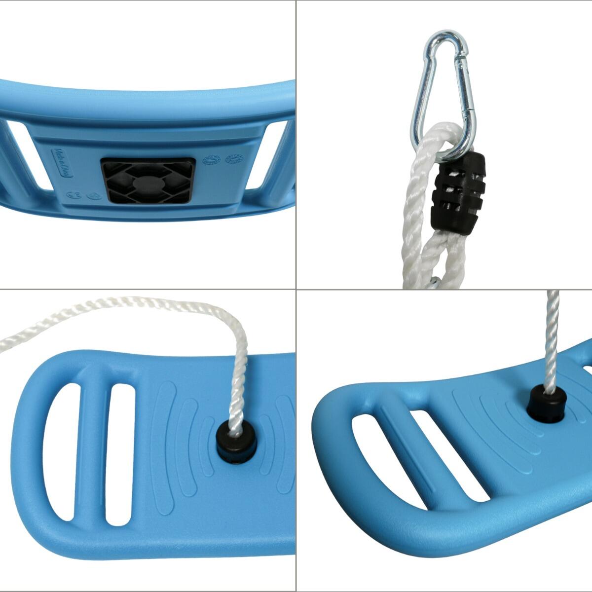 Balançoire multifonction 3-en-1 bleue pour portique 4/5