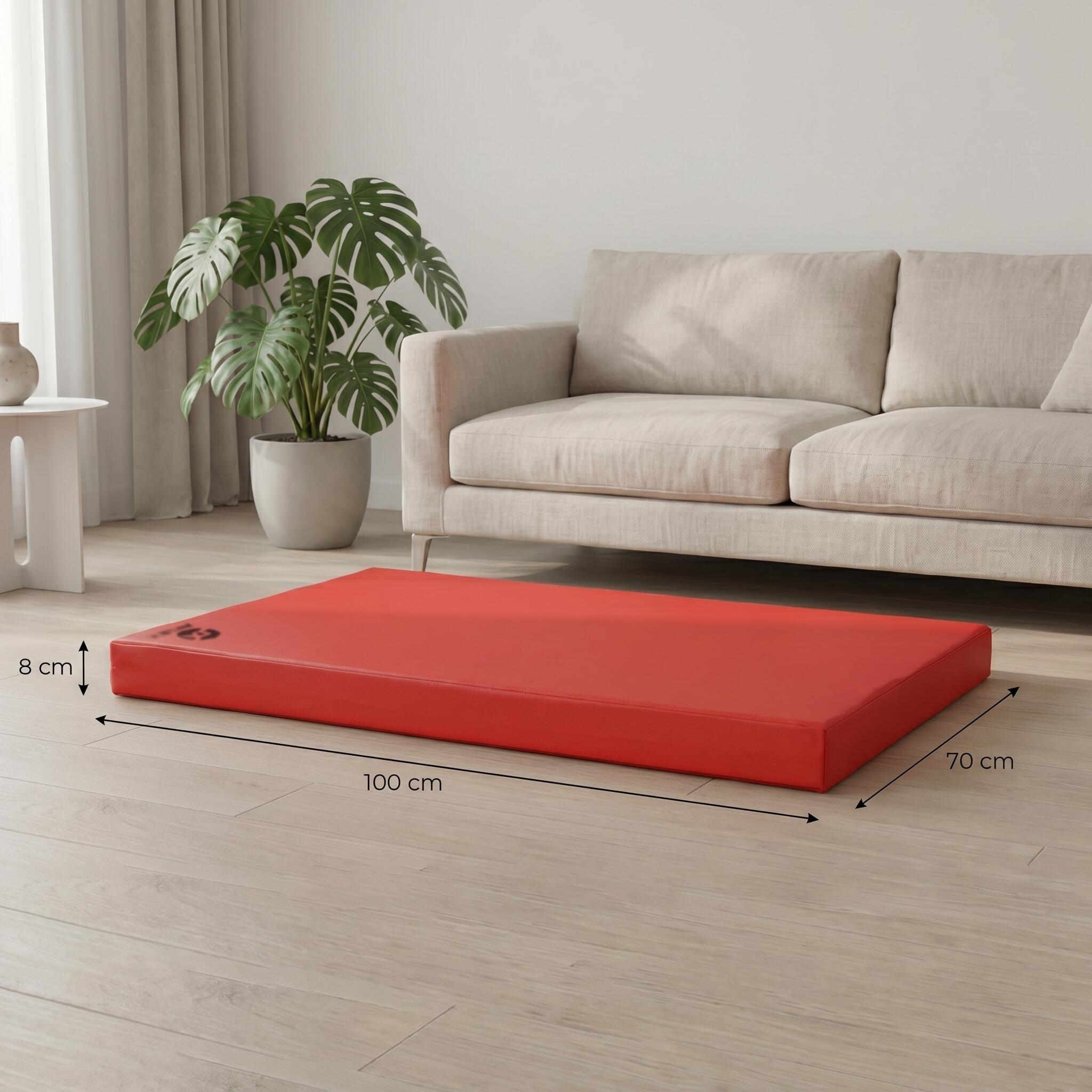 Tapis De Gymnastique Incliné 150 X 75 X 36 Cm Matelas De Gym Angle Droit Pliable Avec Poignee De Transport Surface Anti Dechirure