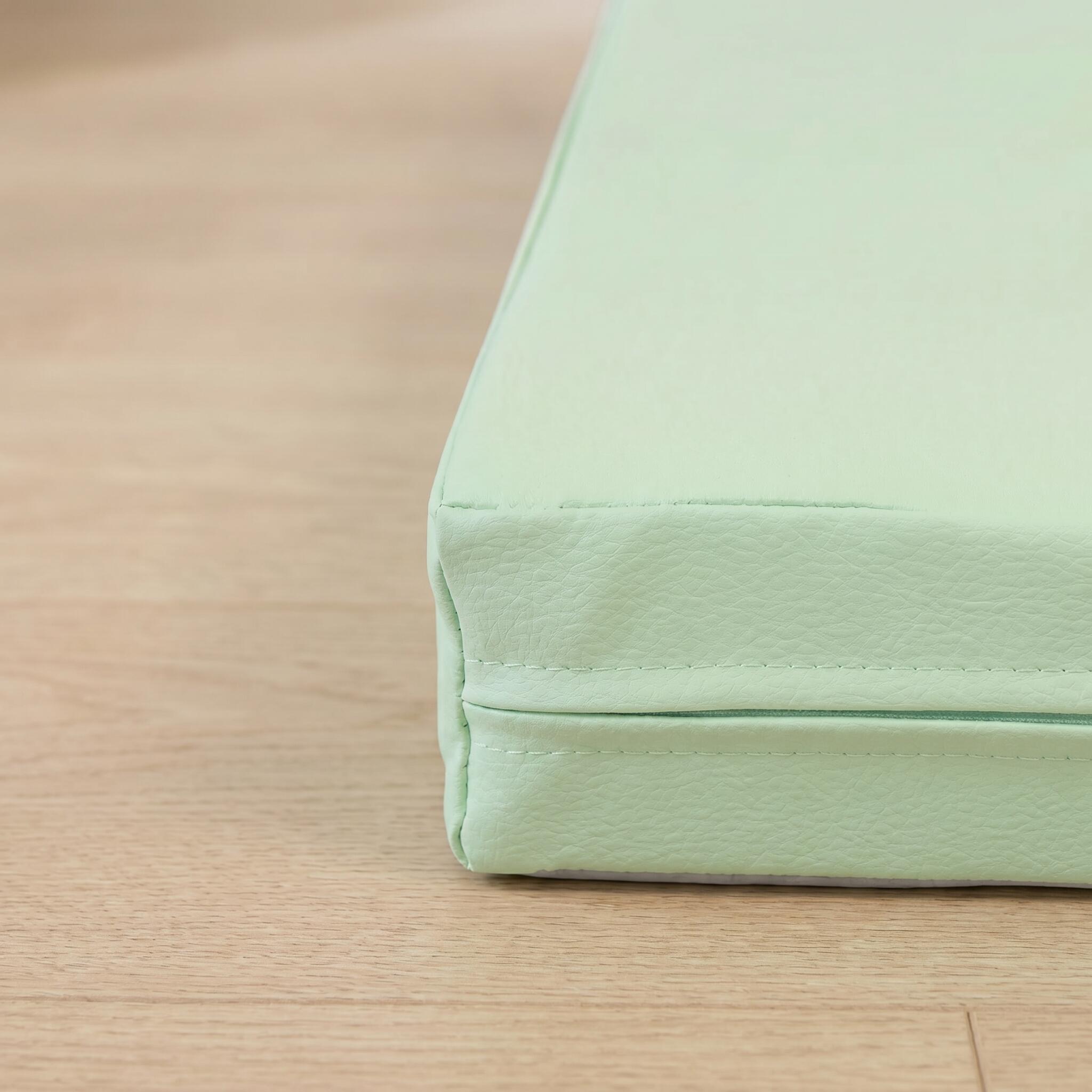 Tapete desportivo 100 x 70 x 8 cm Fitness verde/cinza, tapete de espuma Jeflex 4/6