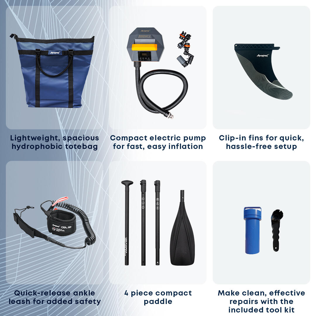 ALLROUND TEN 10' Opblaasbaar Paddleboard Pakket - Azure 2/7