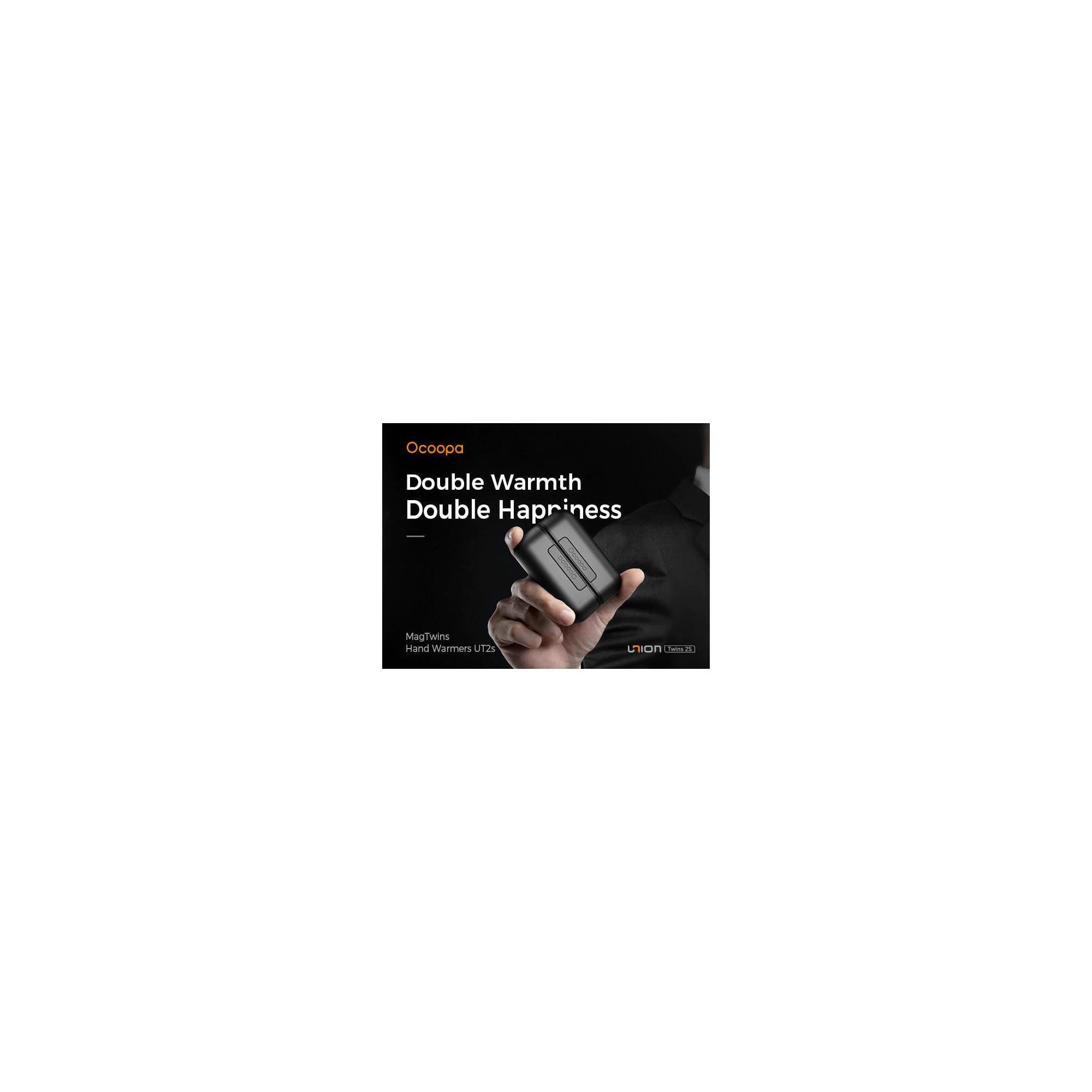 Încălzitor electronic de mâini Ocoopa UT2s, 2×8 h, 2×5000 mAh, powerbank