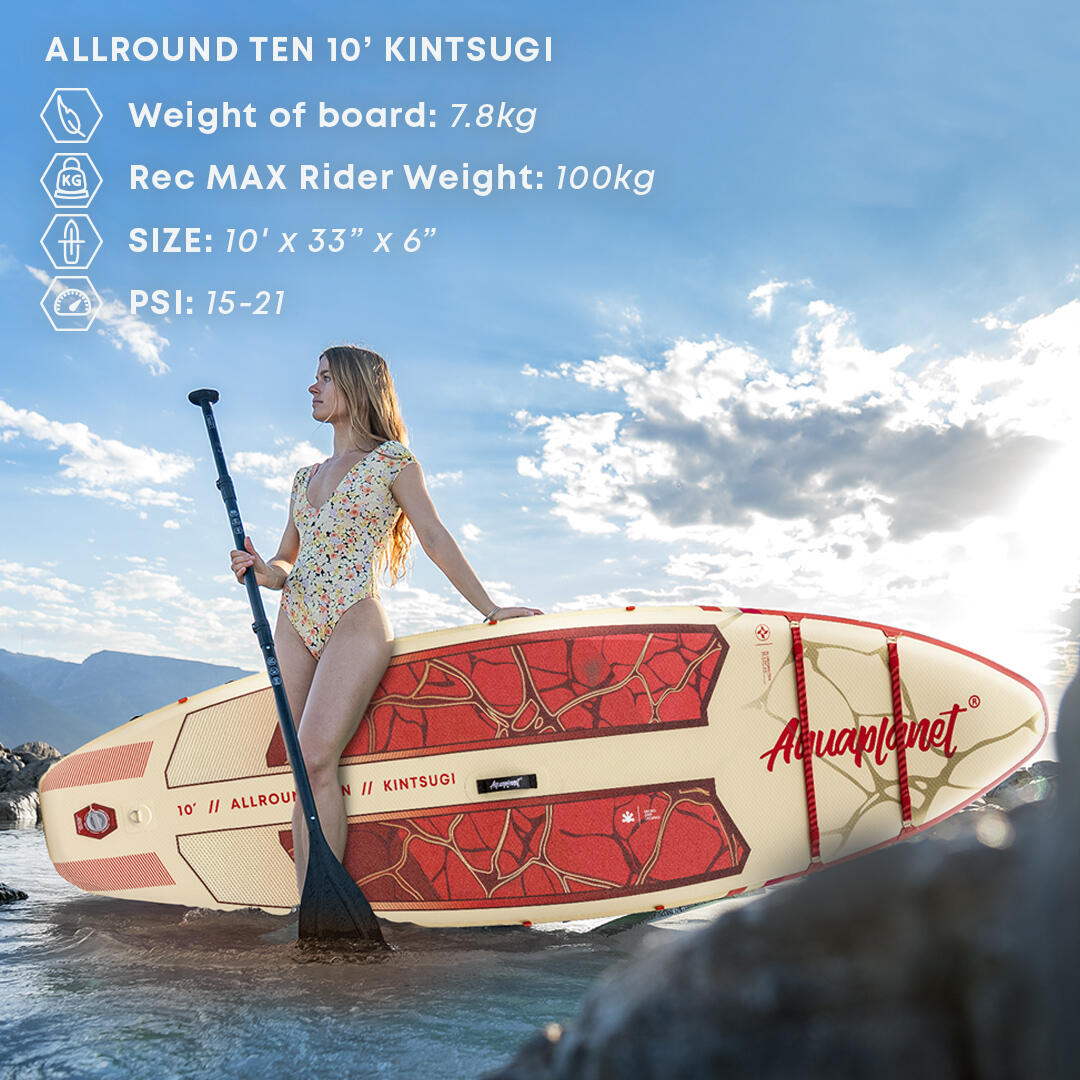 ALLROUND TEN 10' Opblaasbaar Paddleboard Pakket - Kintsugi 4/7