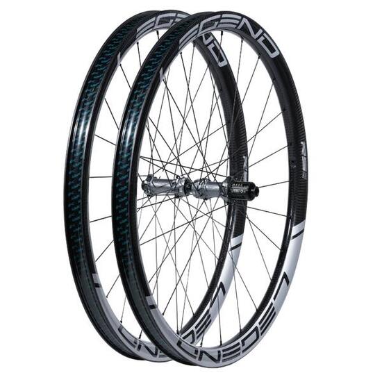 Paire de roues carbone route LEGEND WHEELS 35P RS5 Disc – moyeux R27