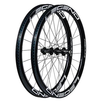 Paire de roues carbone route/allroad 40 mm frein disque Legend Wheels Premium5